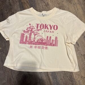 Tokyo Japan Graphic Tee - Cream